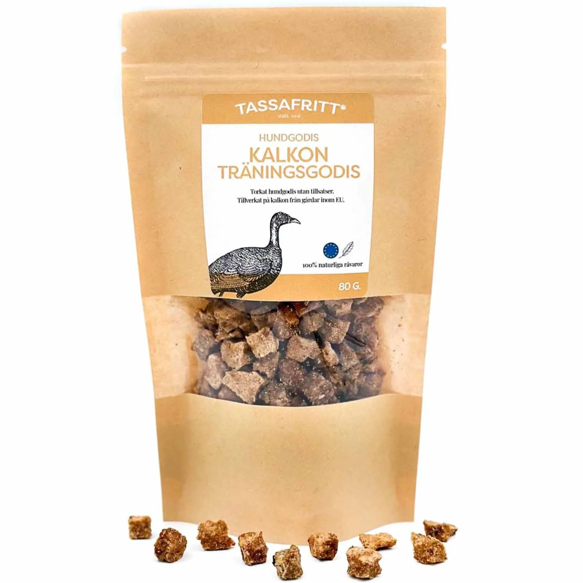 TassaFritt Kalkon Träningsgodis 80 g