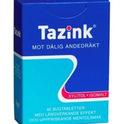 Tazink Sugtablett med uppfriskande mentolsmak 40 st