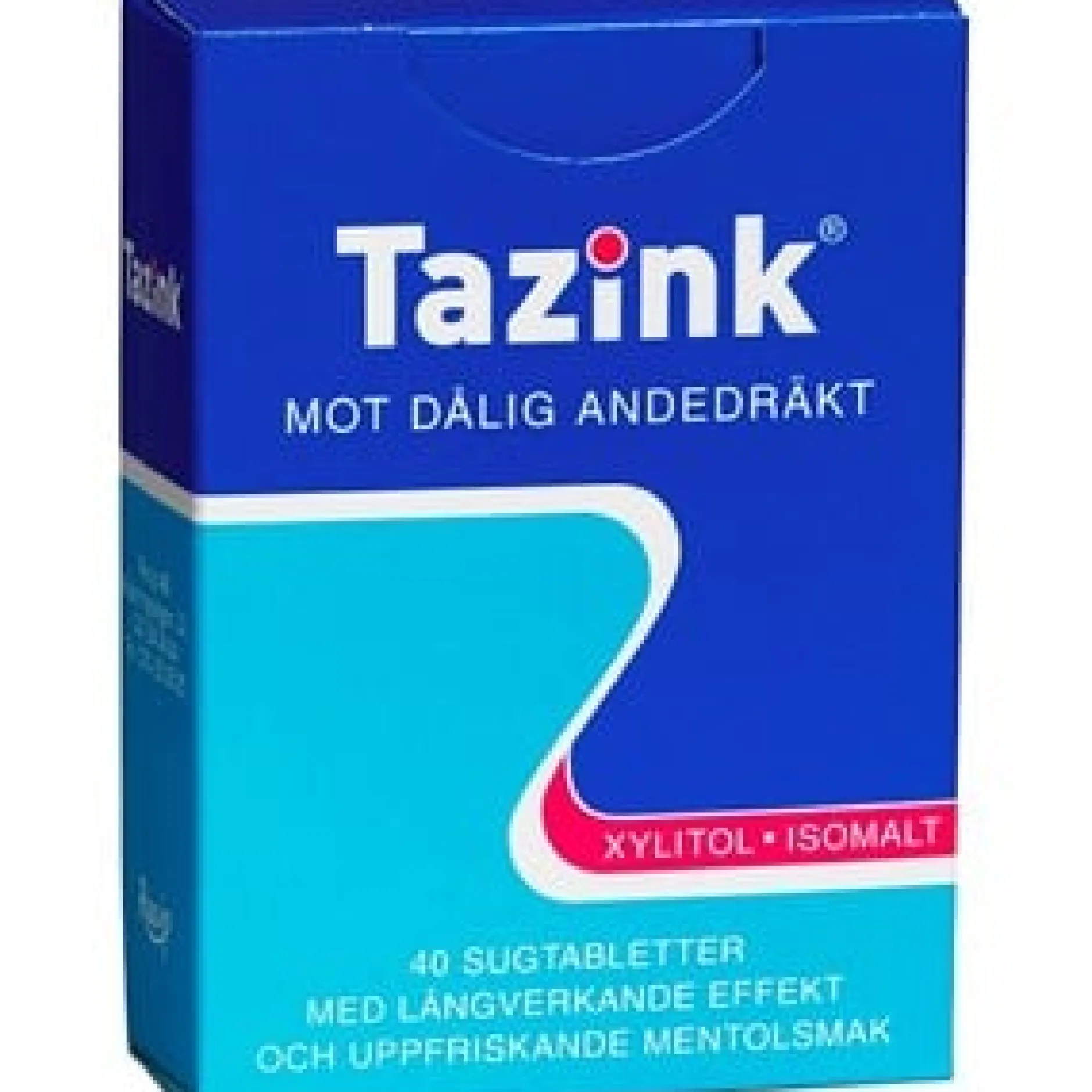 Tazink Sugtablett med uppfriskande mentolsmak 40 st