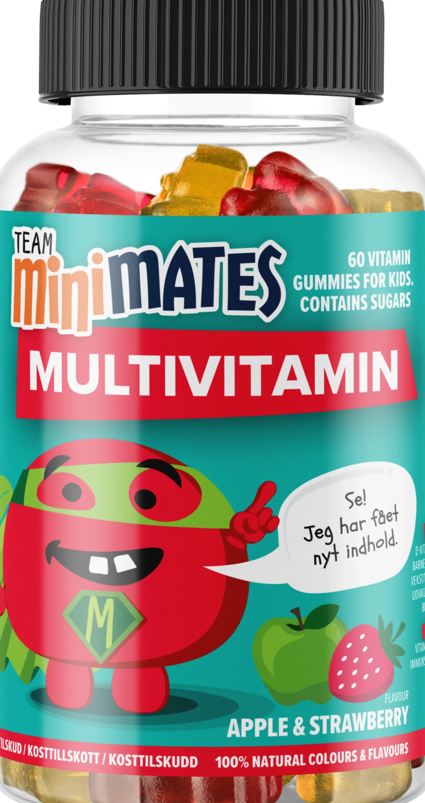 Team MiniMates Multivitamin Strawberry 60 tuggtabletter