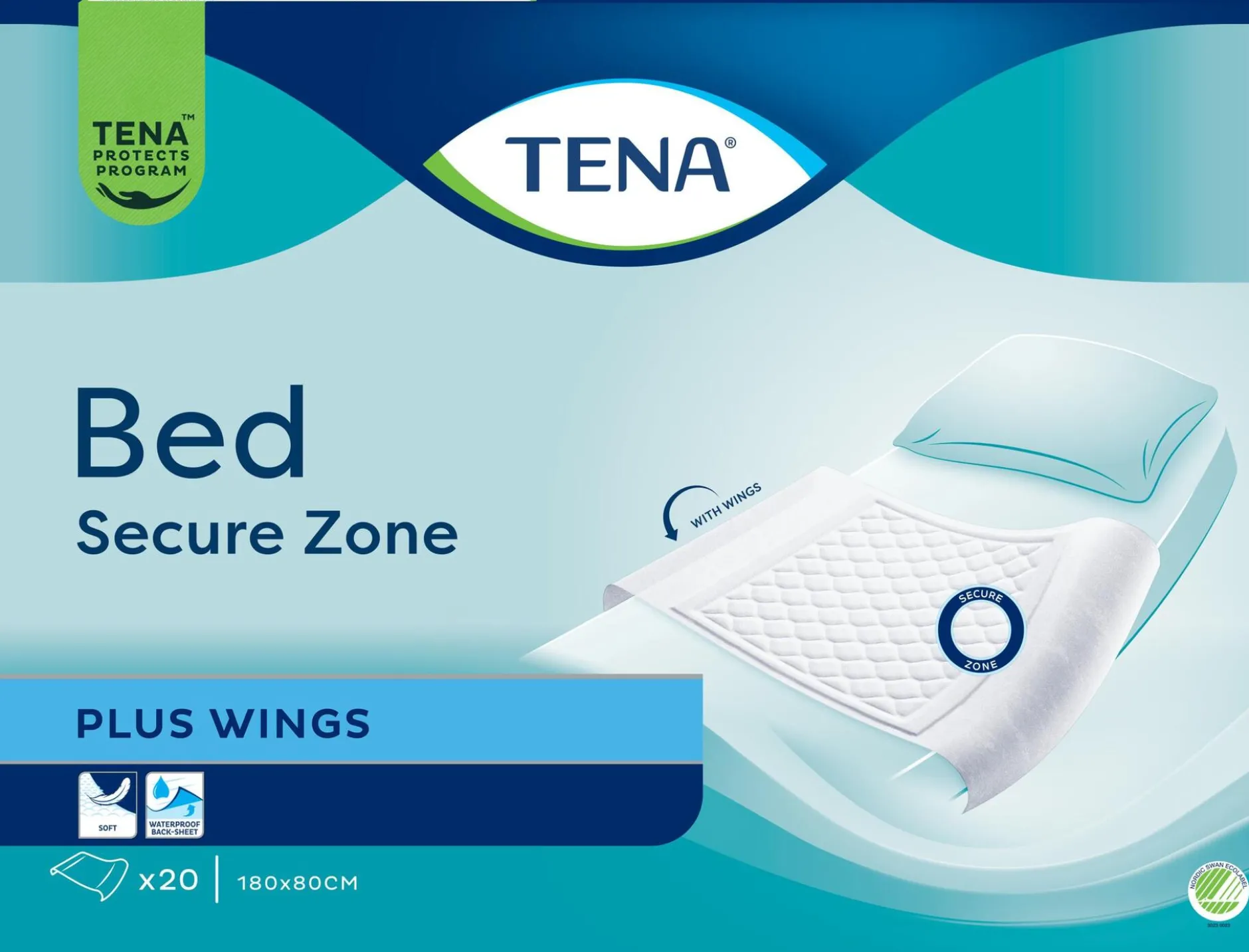 Tena Bed Plus Wings 180 x 80 cm