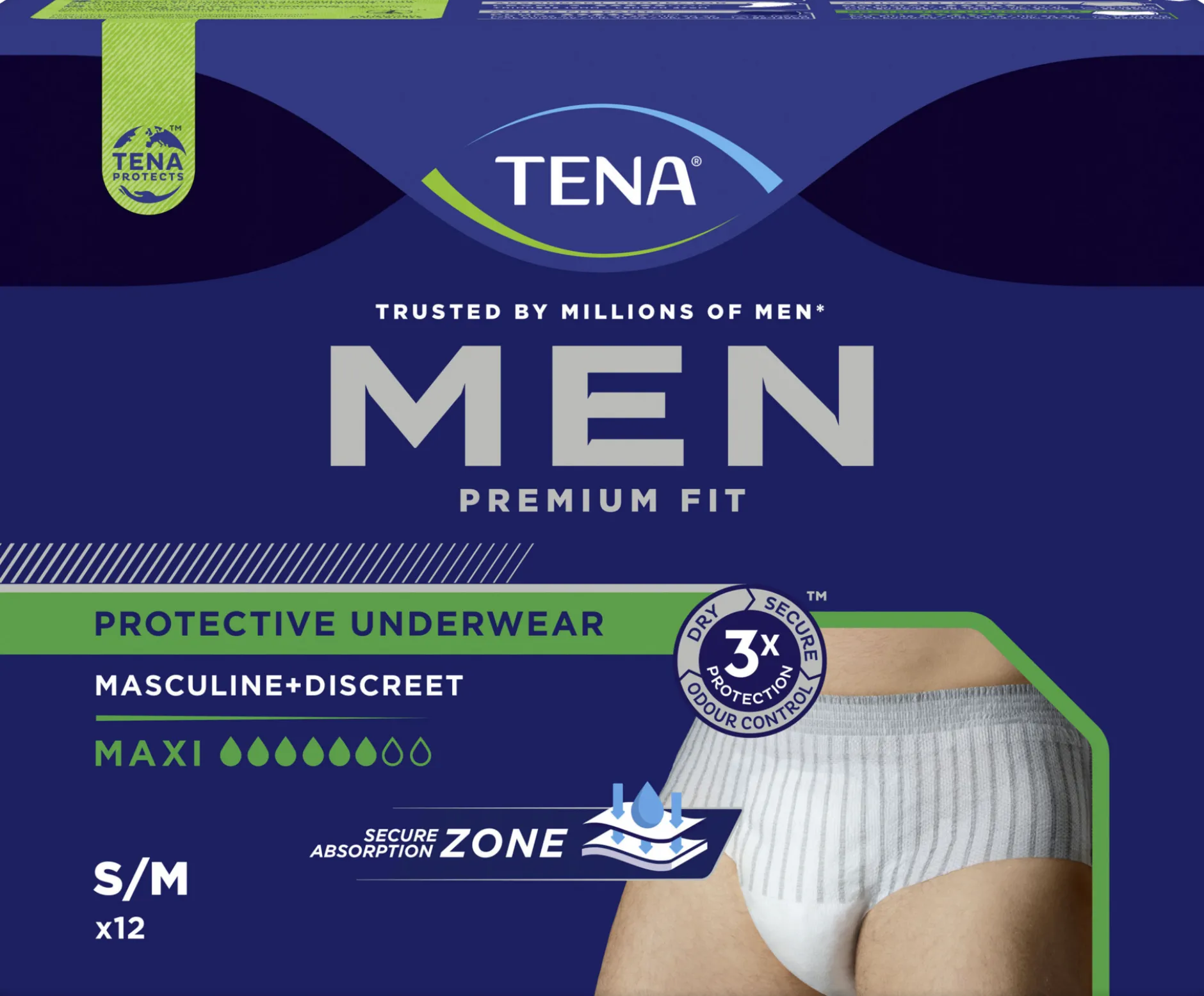 TENA Men Premium Fit Maxi M 12 st
