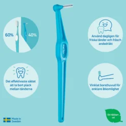 TePe Angle Vinklad Mellanrumsborste 0,6mm Blå 6-pack