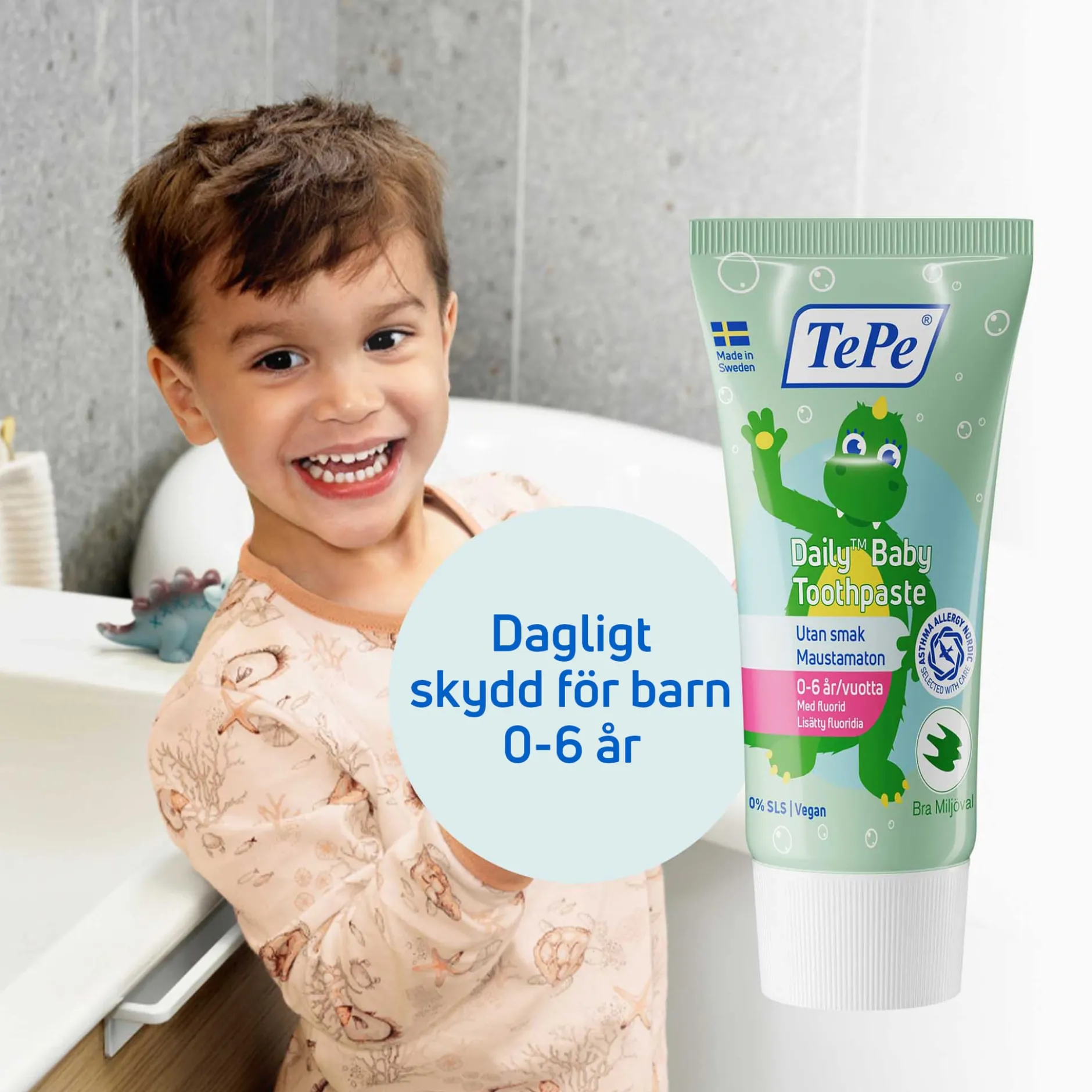 TePe Daily Baby Toothpaste 0-6 år 50 ml