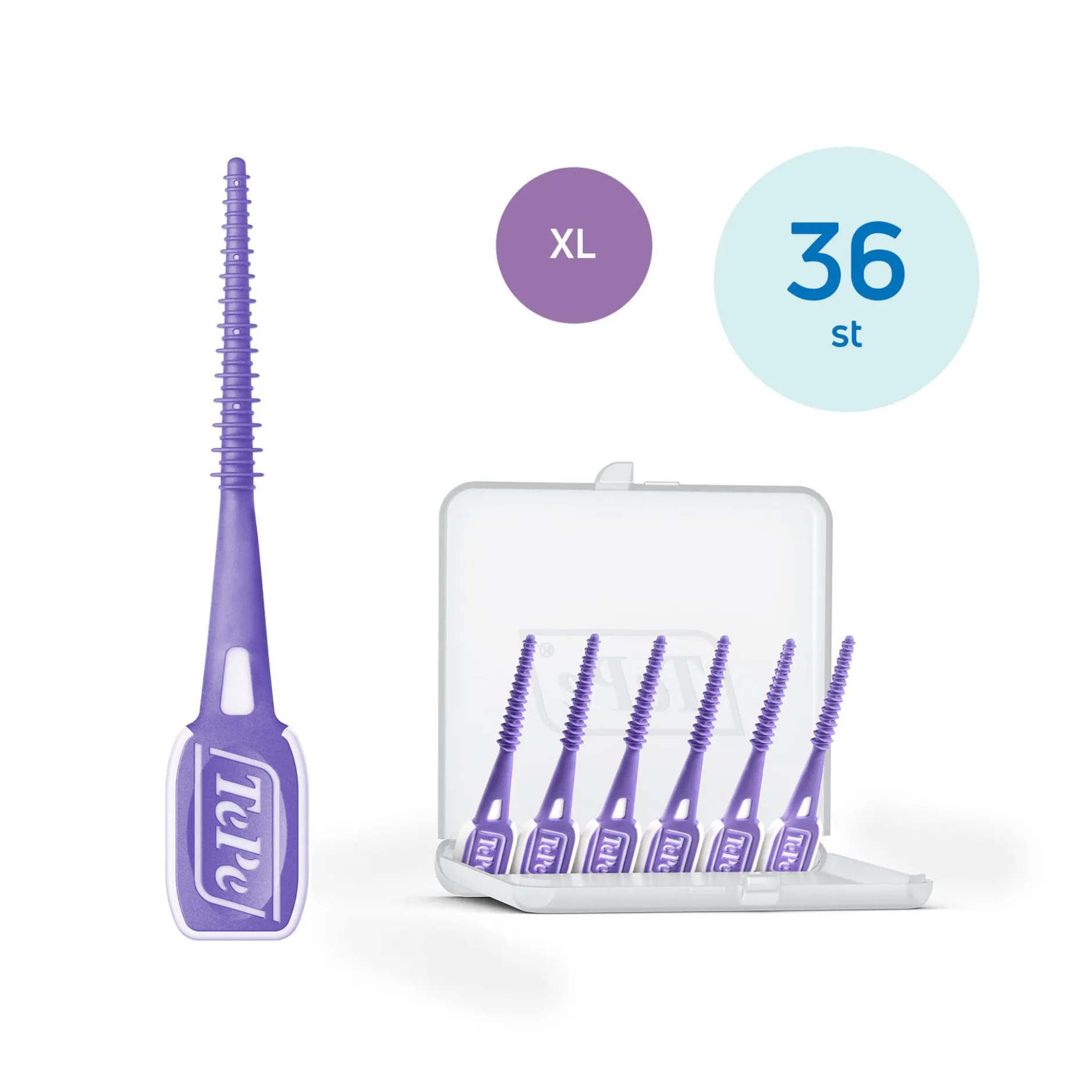 TePe EasyPick XL Tandpetare Lila 36-pack