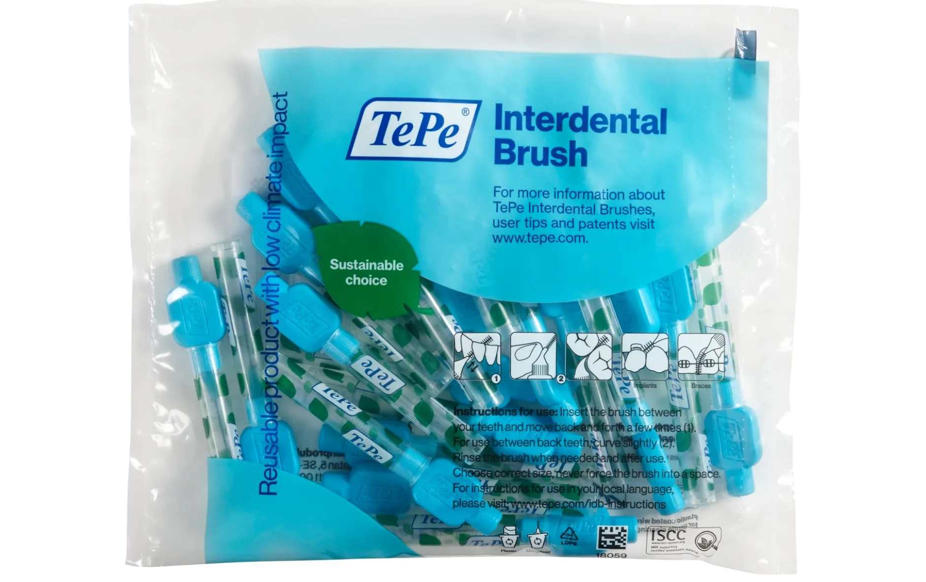 TePe Mellanrumsborste Blå 0,6 mm 20-pack