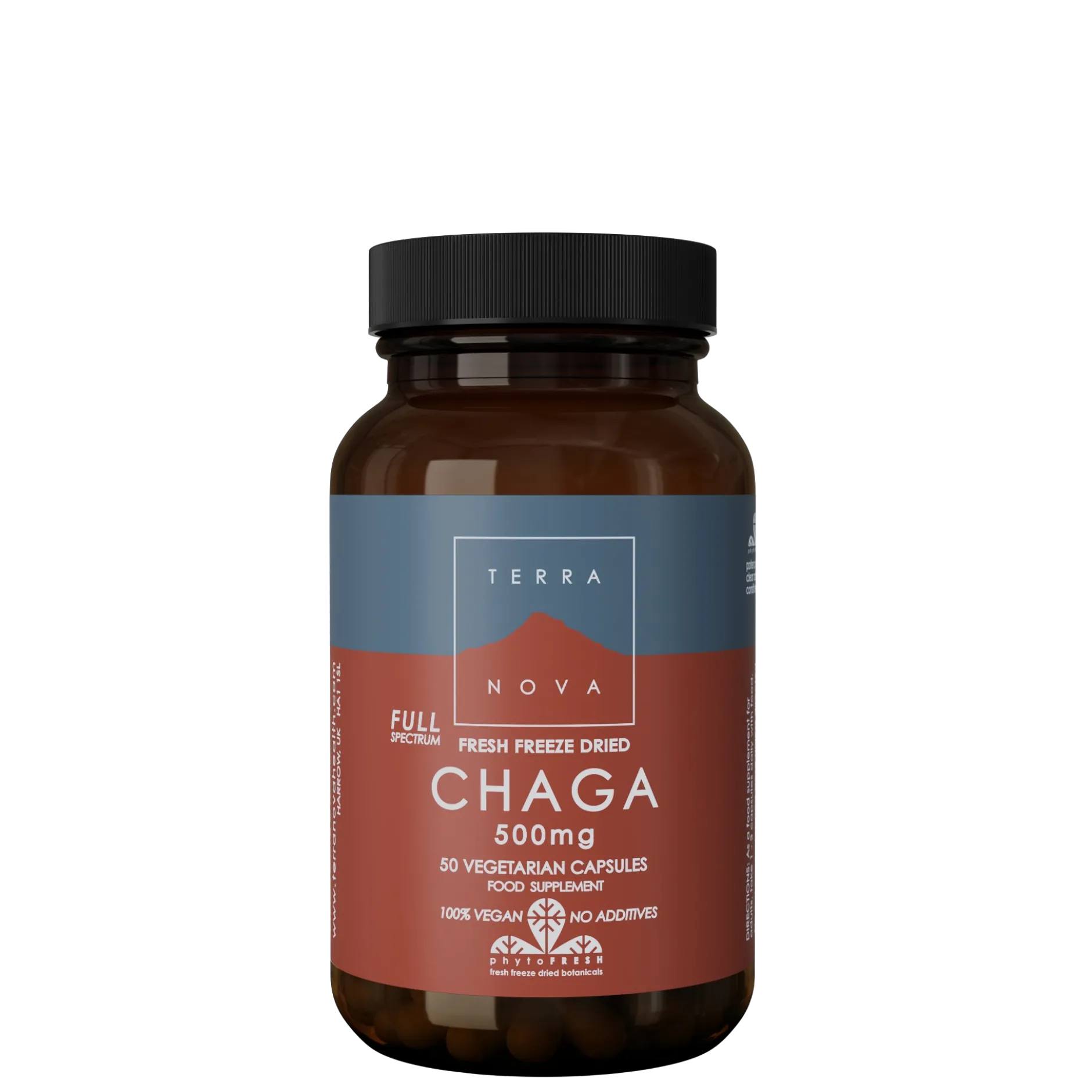 Terranova Chaga 500mg Full-Spectrum Organic 50 kapslar