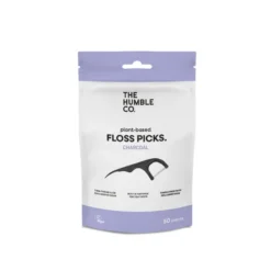 The Humble Co. Floss Picks Original Tandtrådsbyglar Charcoal 50 st