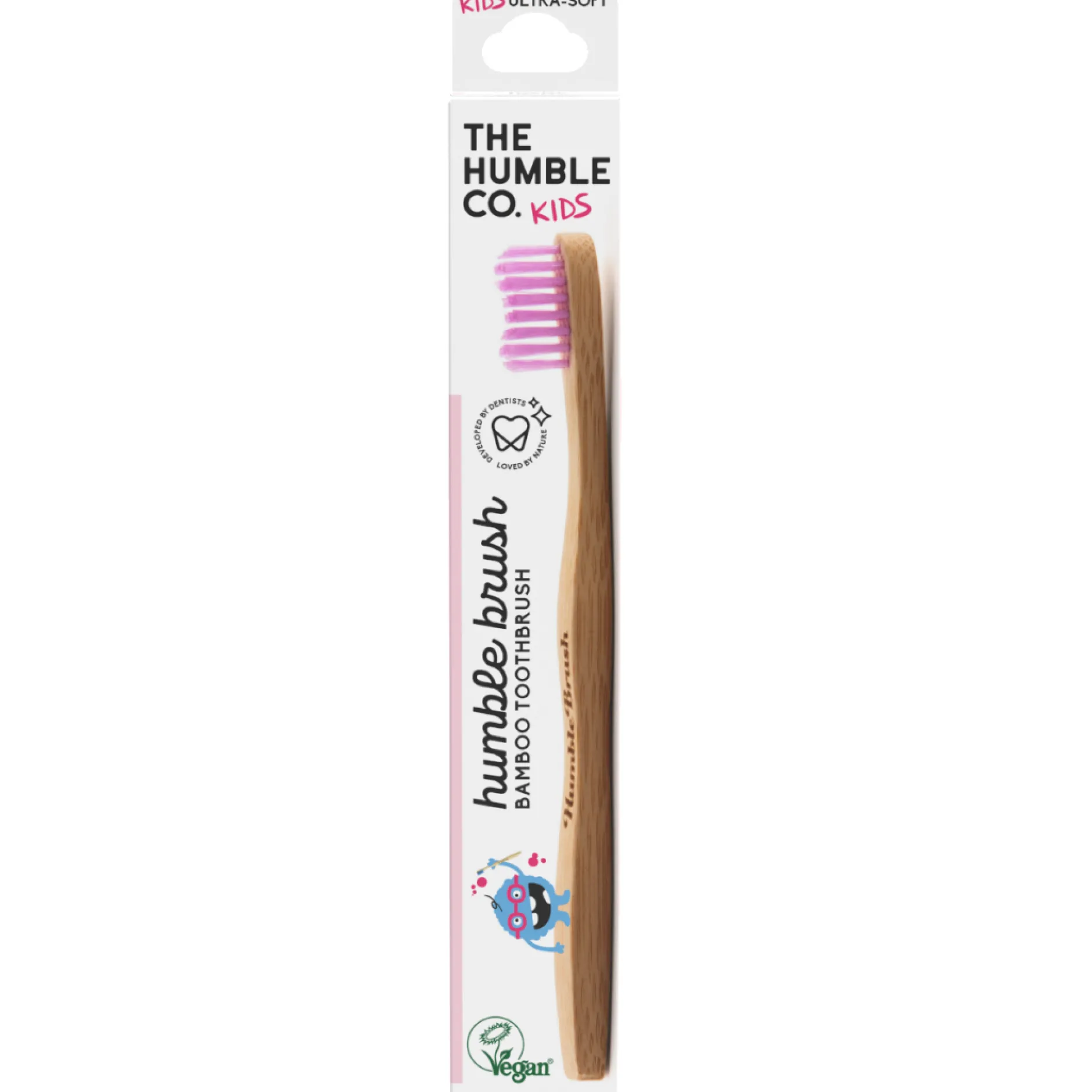 The Humble Co. Humble Brush Kids Bambutandborste Ultrasoft Lila 1 st