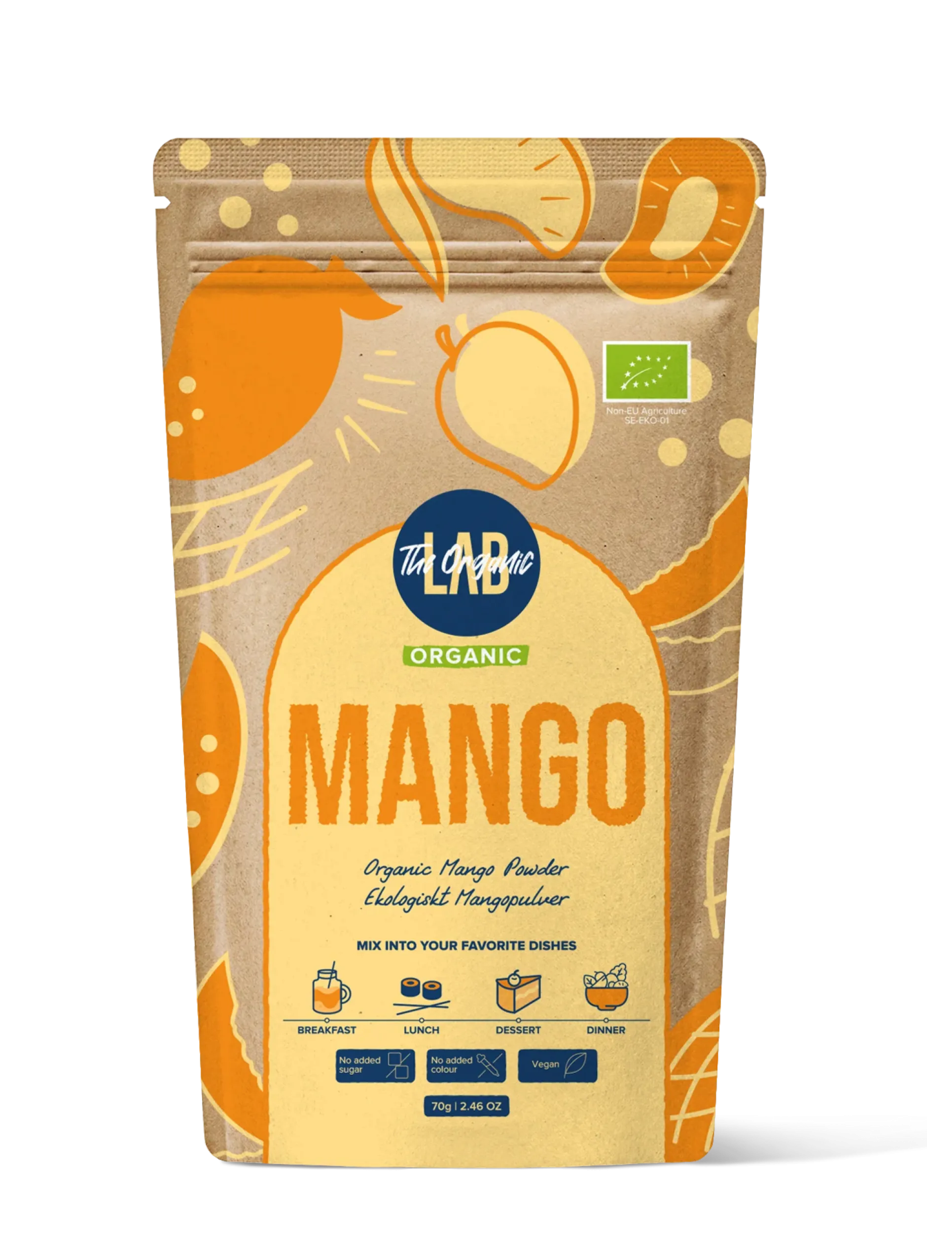 The Organic Labs Mango pulver, 70g