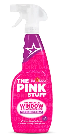 THE PINK STUFF The Miracle Window & Glass Cleaner Rose Vinegar 750 ml