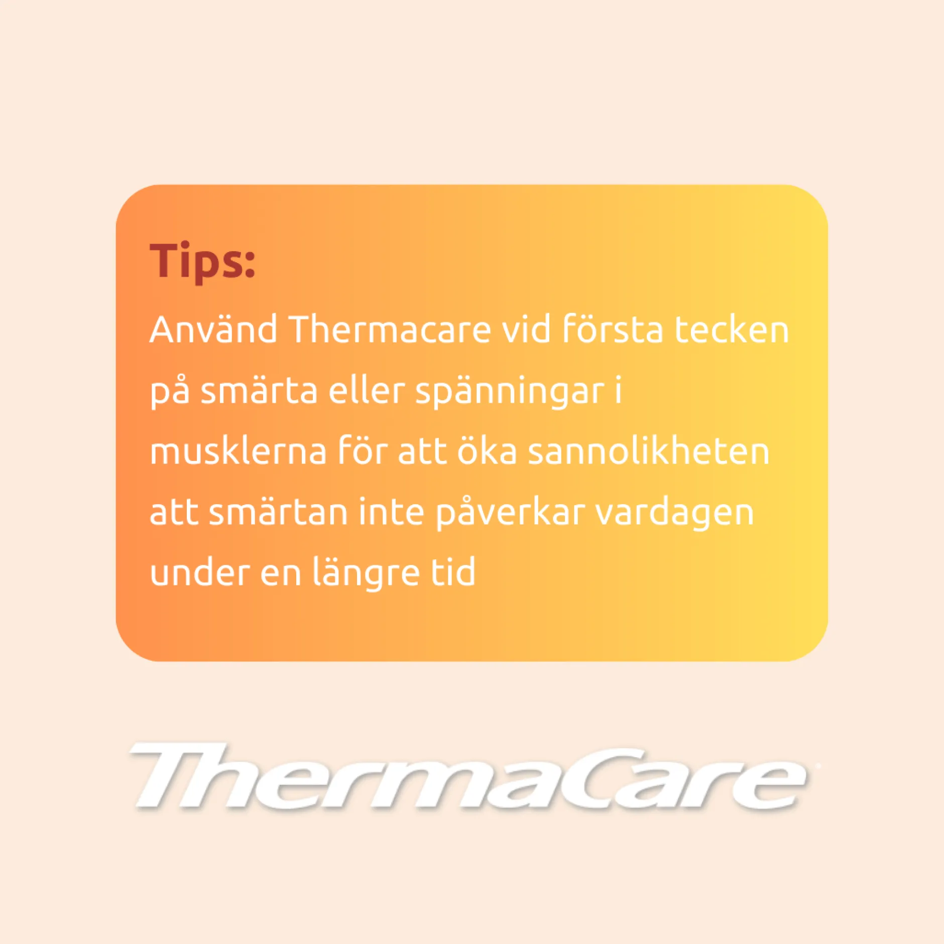 ThermaCare Värmedyna för korsryggen 2 st
