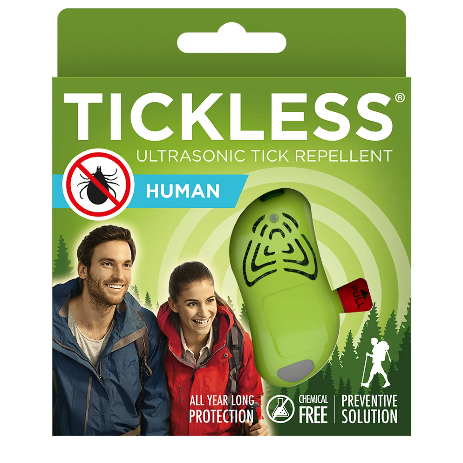 TICKLESS Human Fästingskydd Grön 1 st