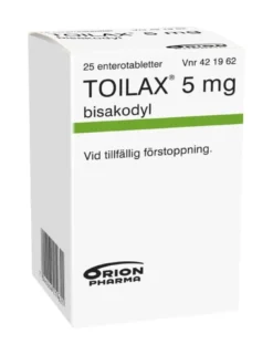 Toilax Enterotablett 5 mg bisakodyl 25 tabletter
