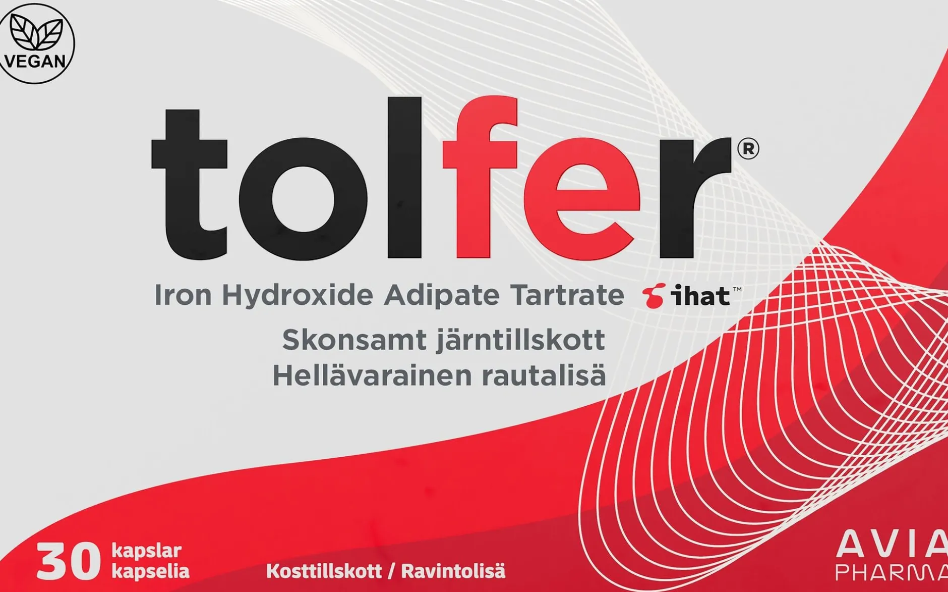 Tolfer Järn 30 mg 30 kapslar