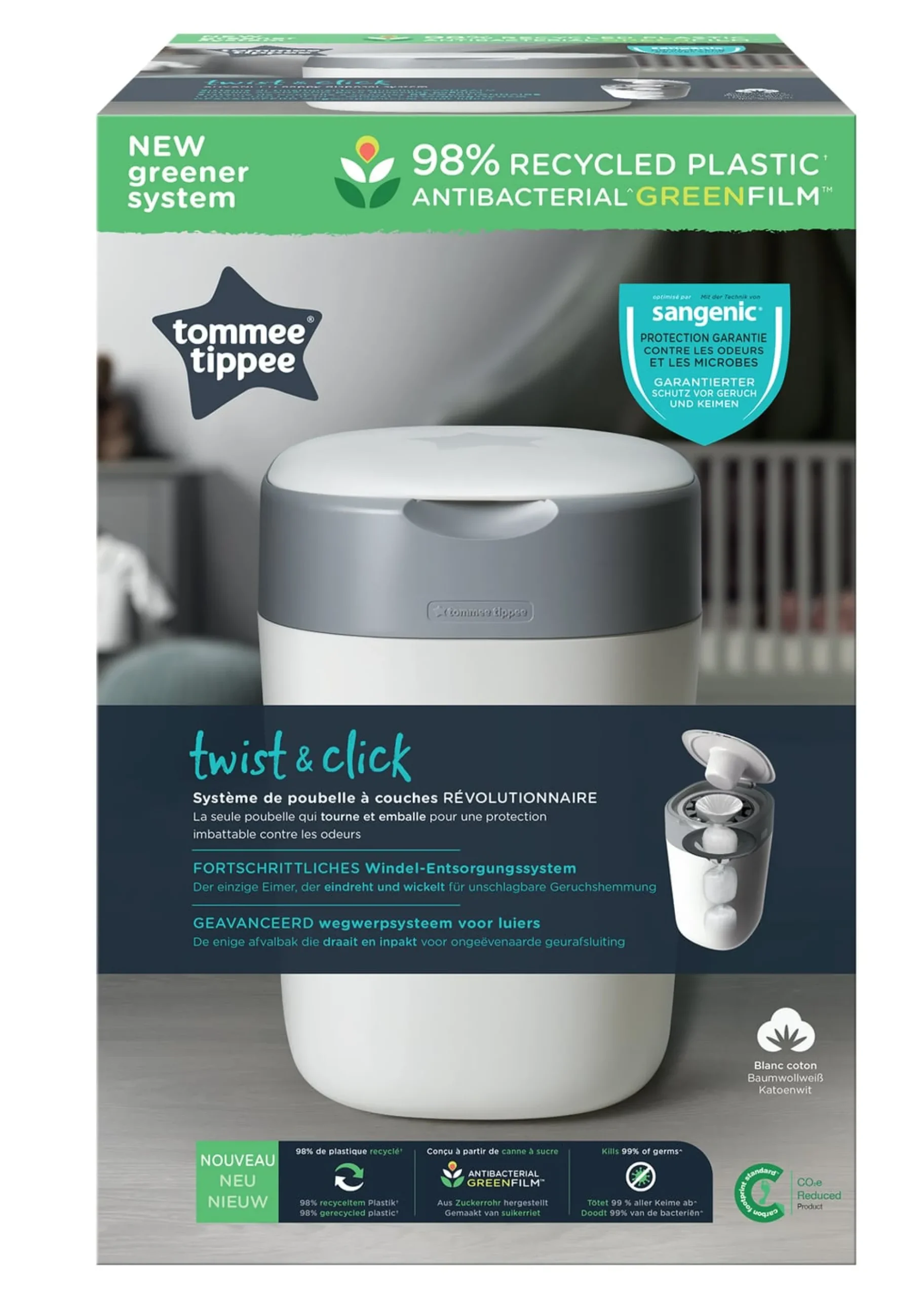 Tommee Tippee Twist & Click Bjöjhink Vit