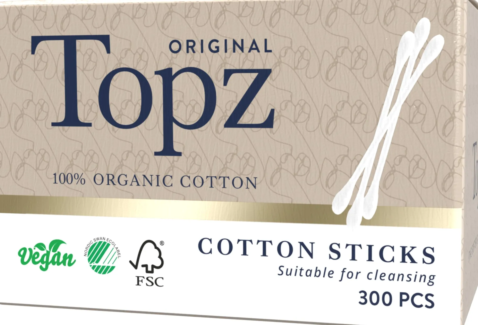 Topz Bomullspinnar 300 st