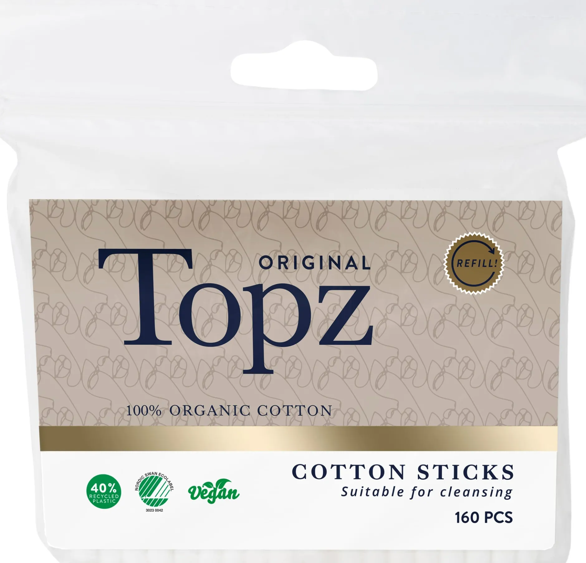 Topz Premium Refill Cotton Sticks 160 st