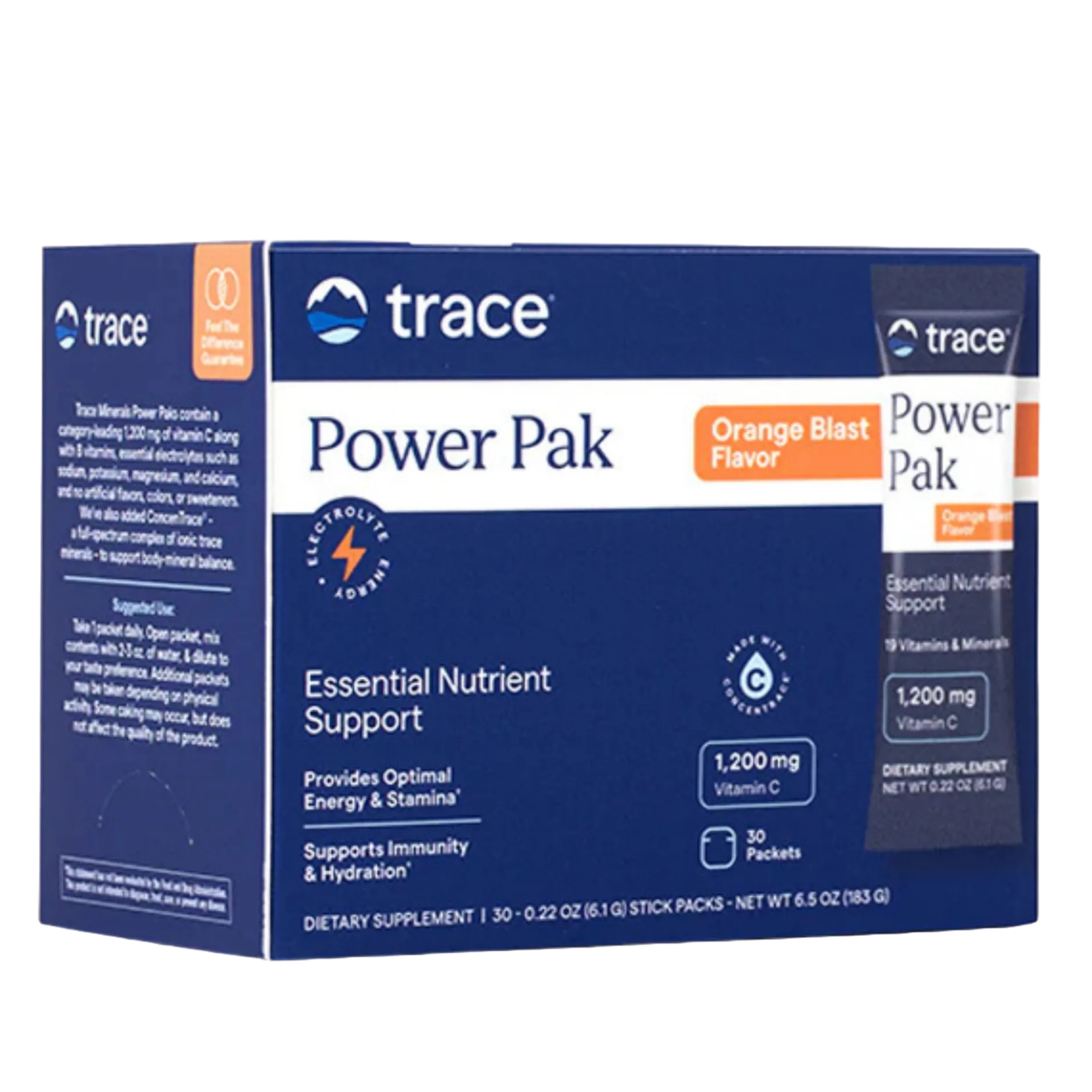 Trace Minerals Elektrolyte Stamina Power Pak Orange 30 st