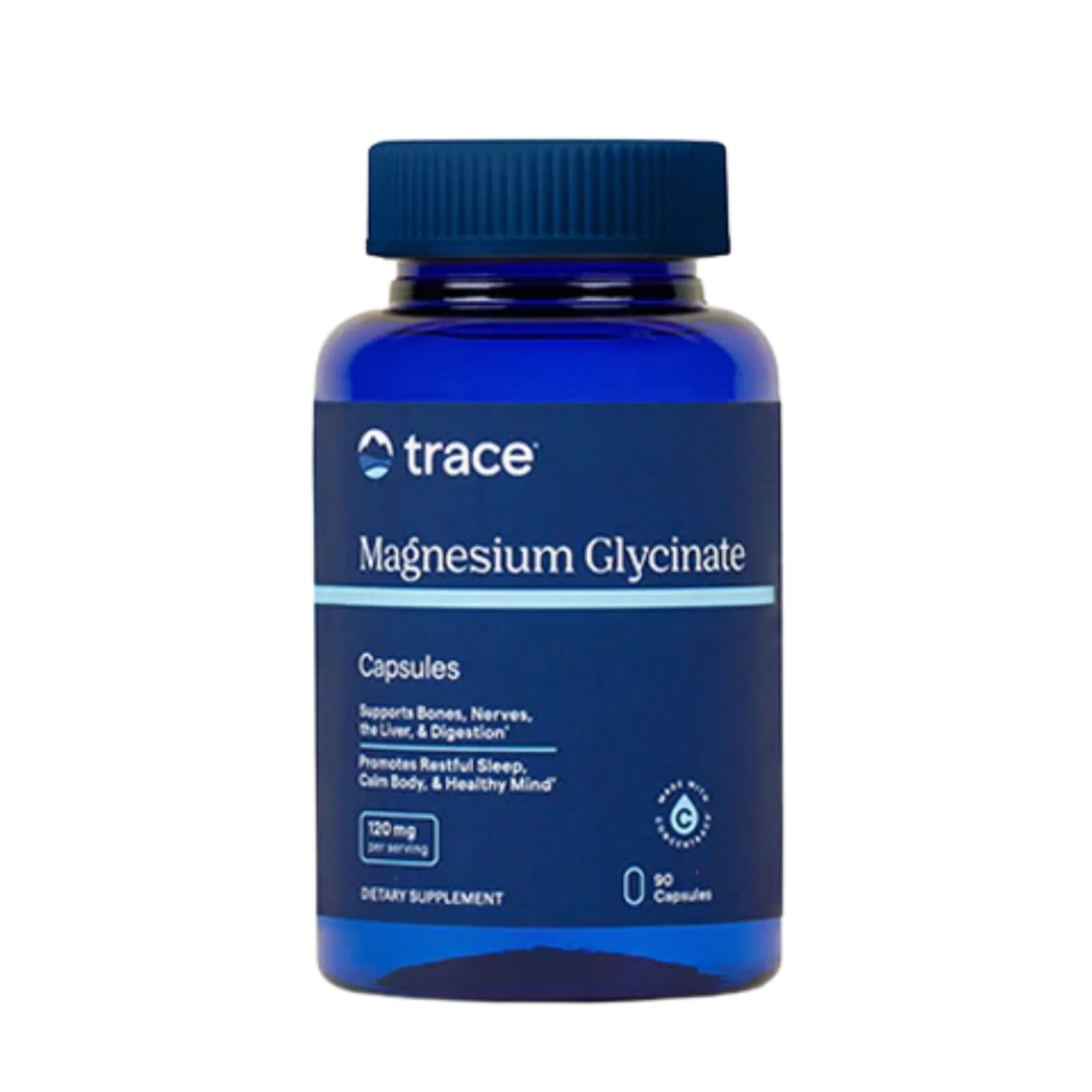 Trace Minerals Magnesium Glycinate 120 mg 90 kapslar