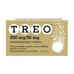 Treo 500 mg /50 mg 20 brustabletter 3 pack