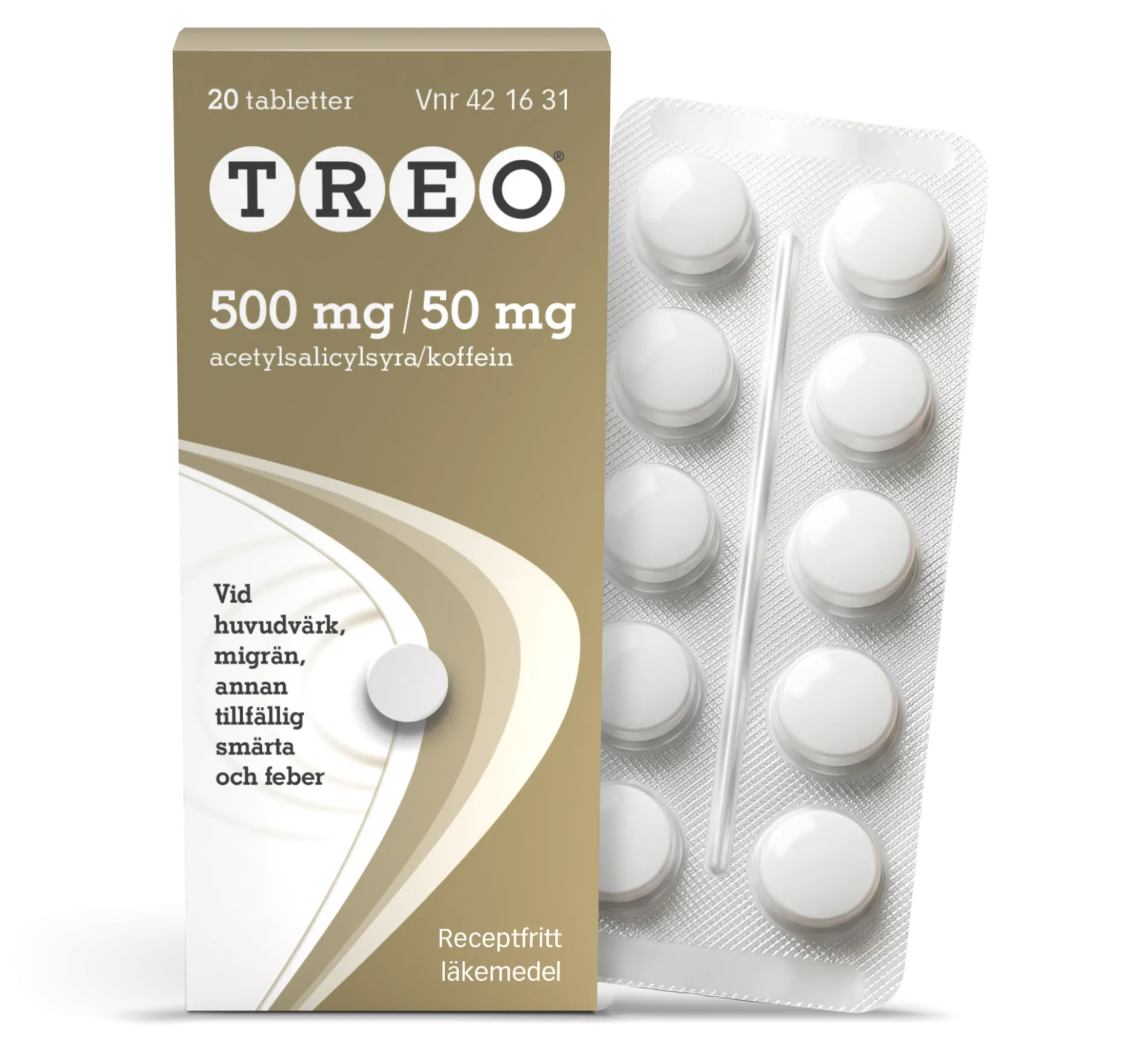 Treo Tablett 500 mg/50 mg 20 st