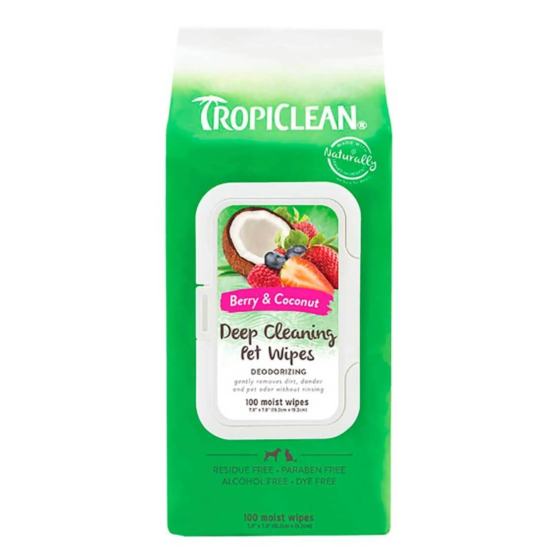 TropiClean Deep Cleaning Wipes 100 st