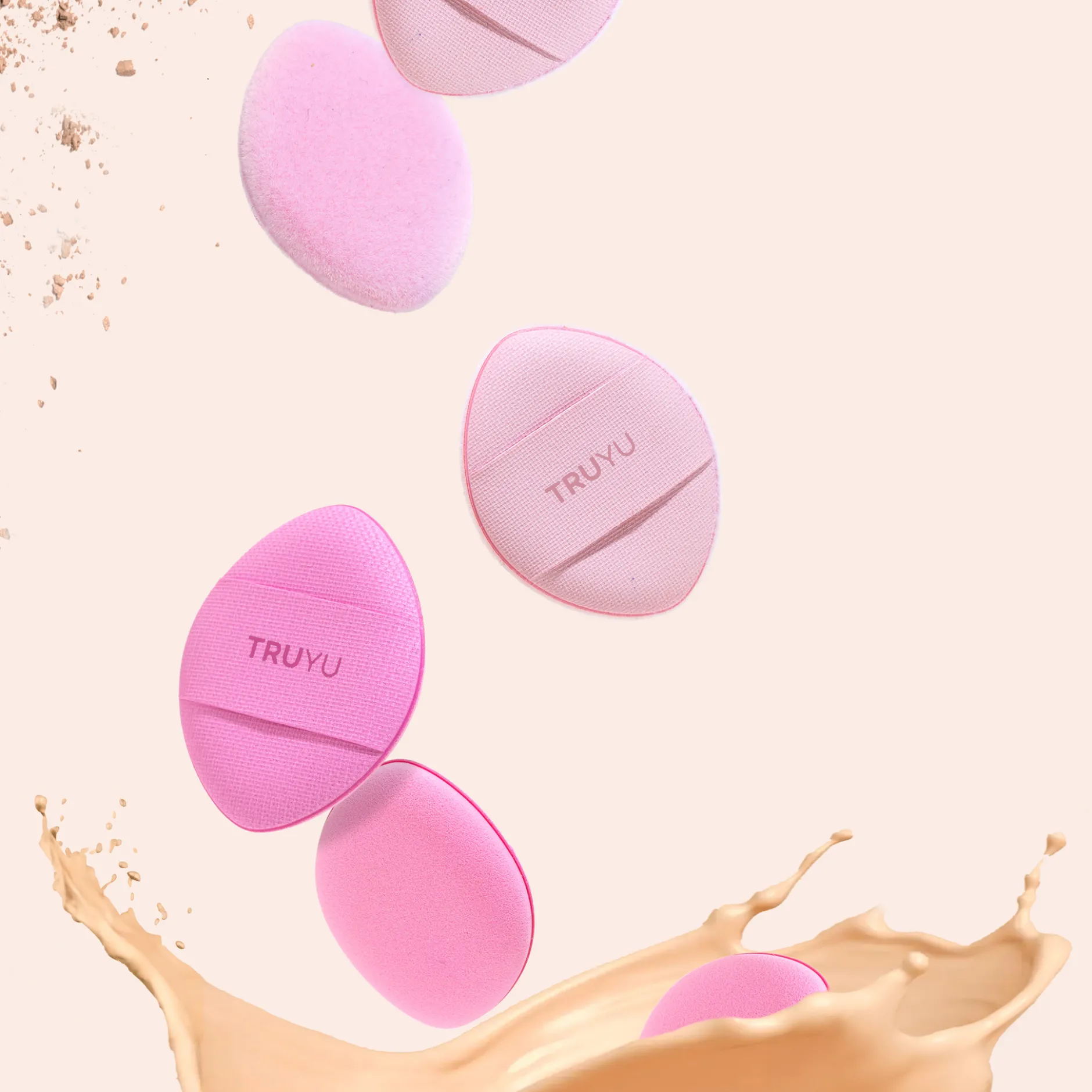 Truyu Sminksvampar Fingertip Blenders 4-pack