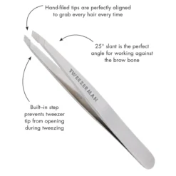 TWEEZERMAN Slant Tweezer Classic Stainless Steel 1st