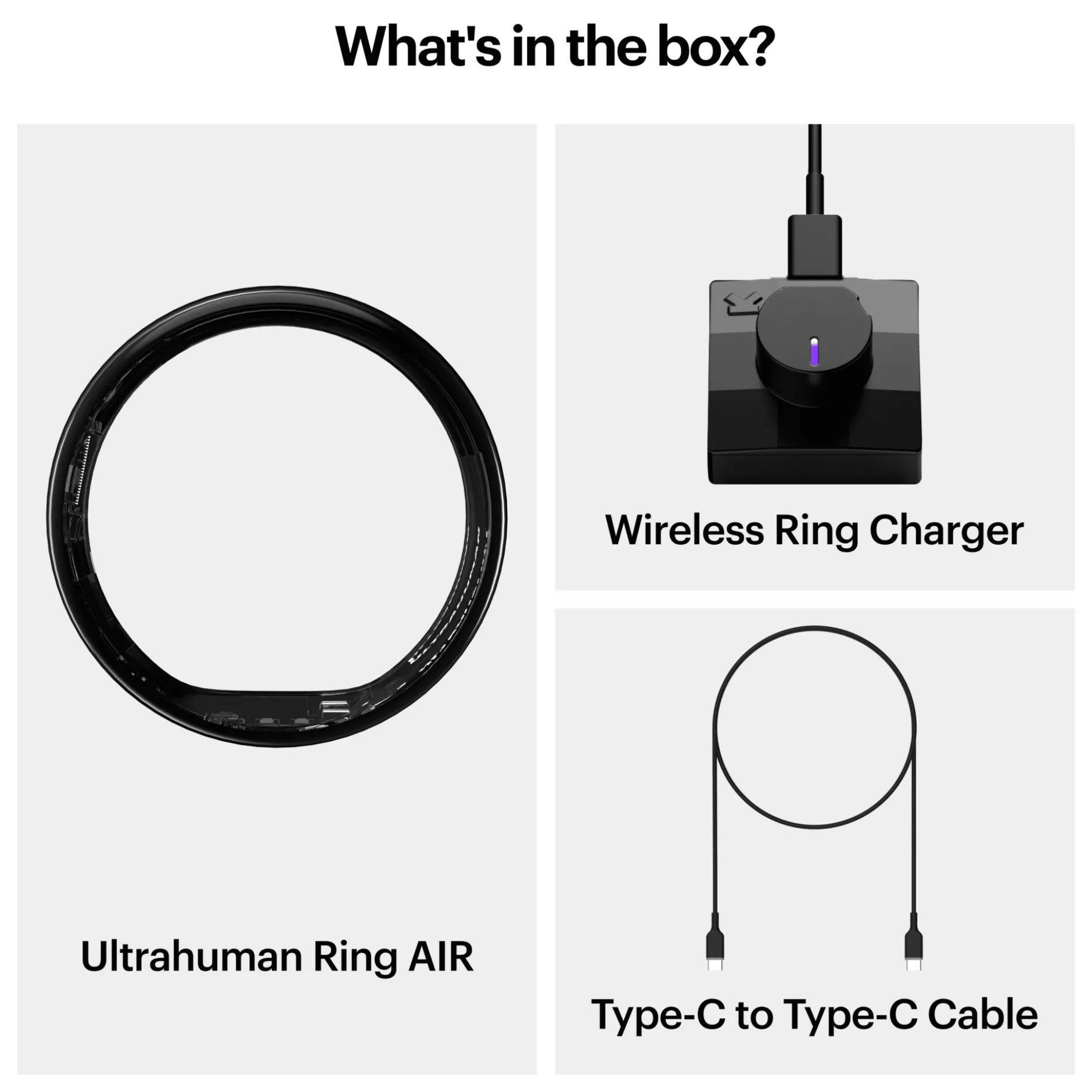 Ultrahuman Ring Air - Size-06 - Aster Air Black