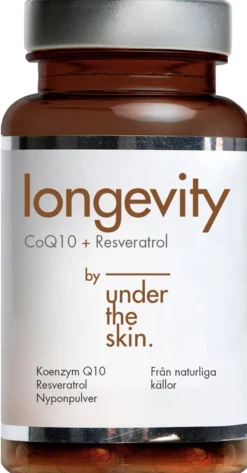 Under the Skin Longevity CoQ10+Resveratrol 60 kapslar
