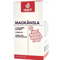 Upgrit Magkänsla Mjölksyrabakterier 60 kapslar