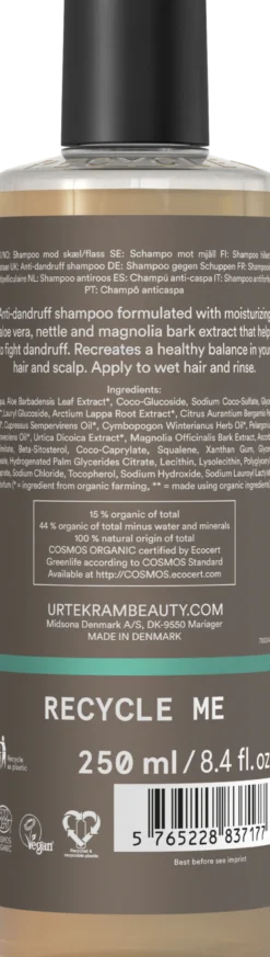 Urtekram Beauty Nettle Shampoo dandruff Organic 250 ml