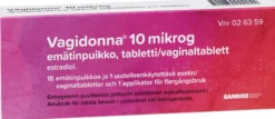 Vagidonna 10 mikrog Vaginaltablett 18 st