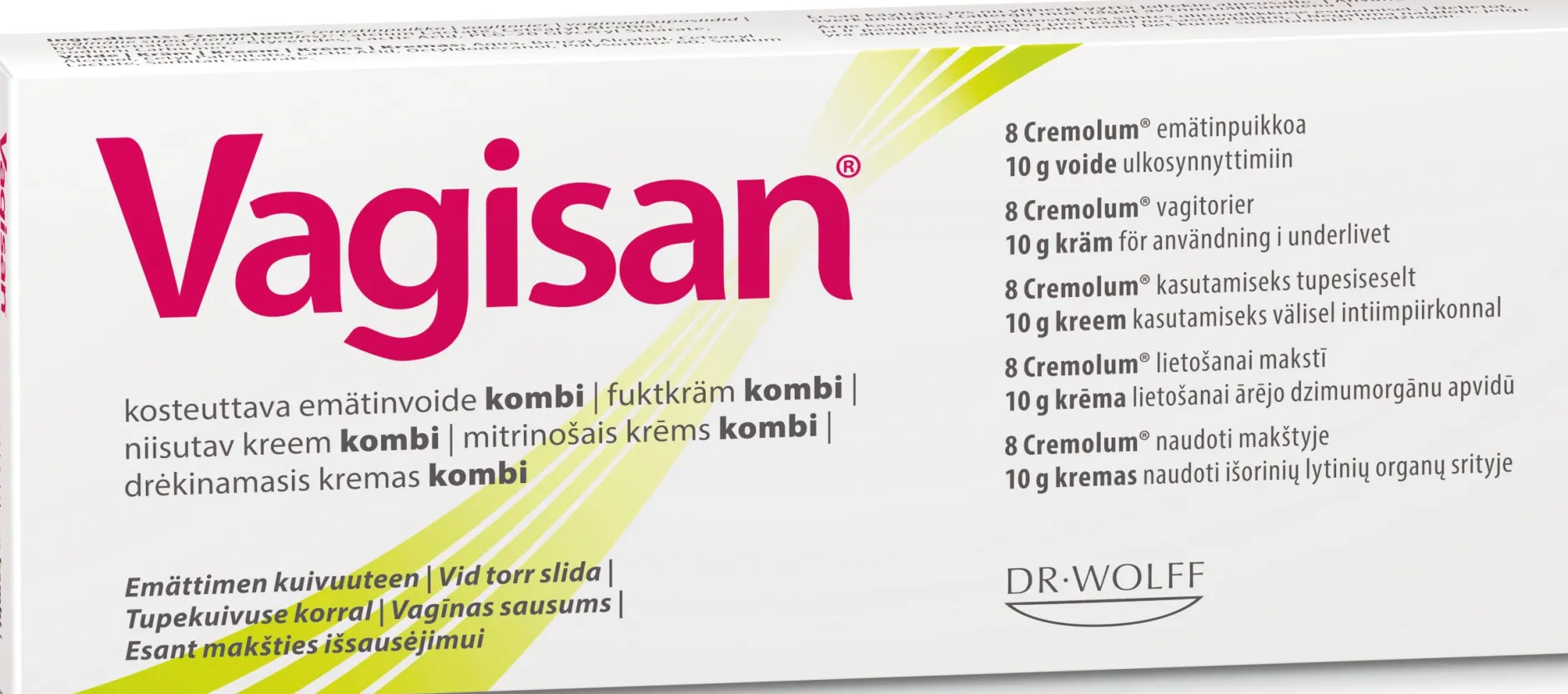 Vagisan Fuktkräm Kombi vaginal 8 st