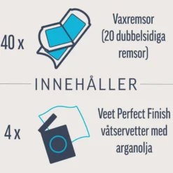 Veet Expert Vaxremsor Normal hud för ben & kropp 40 st
