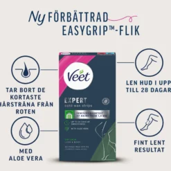 Veet Expert Vaxremsor Torr hud för ben & kropp 20 st