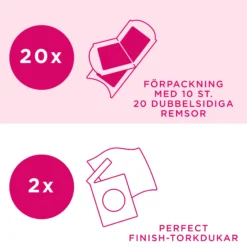 Veet Pure Cold Wax Strips Leg & Body Sensitive Skin 20 st
