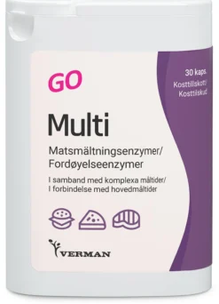 Verman Multienzym GO Matsmältningsenzymer 30 kapslar