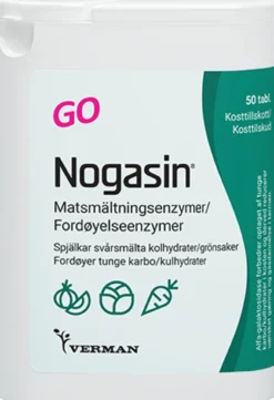 Verman Nogasin GO Matsmältningsenzym 50 tabletter