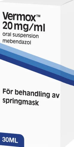 Vermox Behandling av Springmask Oral Suspension 20mg/ml 30 ml
