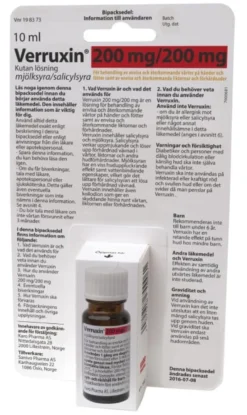 Verruxin 200 mg/200 mg kutan lösning,10ml