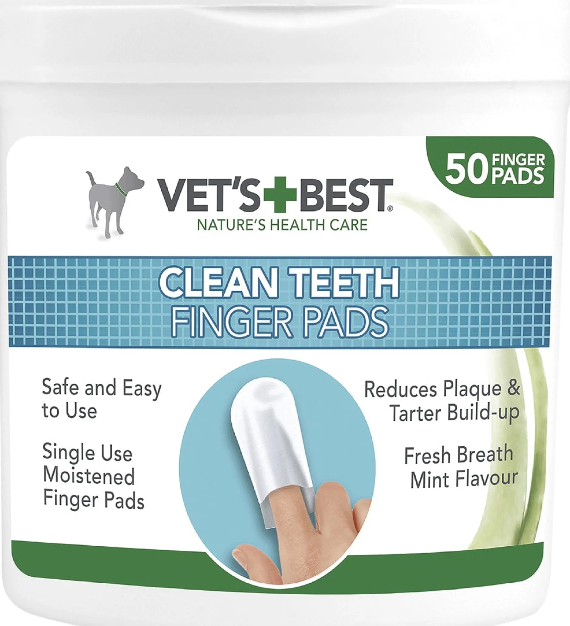 Vet´s Best Clean Teeth Finger Pads 50 st