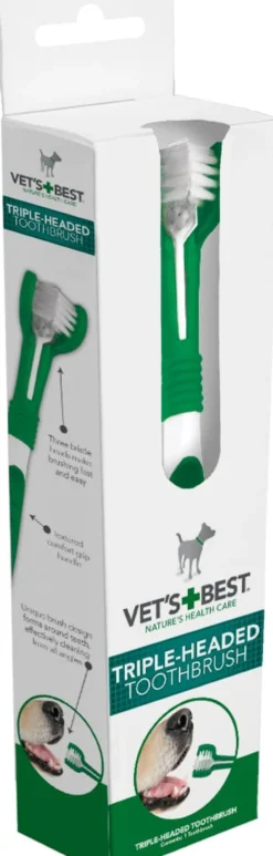 Vet´s Best 3-delad Tandborste 21 cm 1 st