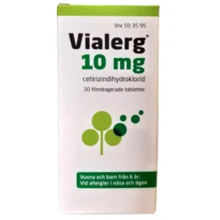 Vialerg 10 mg Cetrizin 30 tabletter