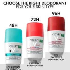 Vichy Anti-Trace Antiperspirant 48H Deo Roll-on 50 ml