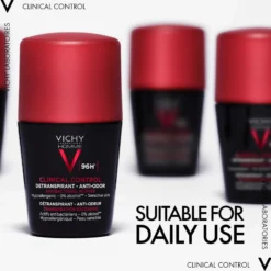 Vichy Clinical Control 96H Roll-on Antiperspirant Deodorant Män 50 ml