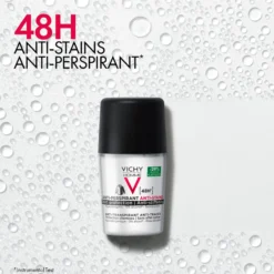 Vichy Homme 48H Anti-stain Anti-perspirant Deodorant Roll-On 50 ml
