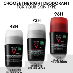 Vichy Homme 72H Extreme Control Anti-perspirant Deodorant Roll-On 50 ml