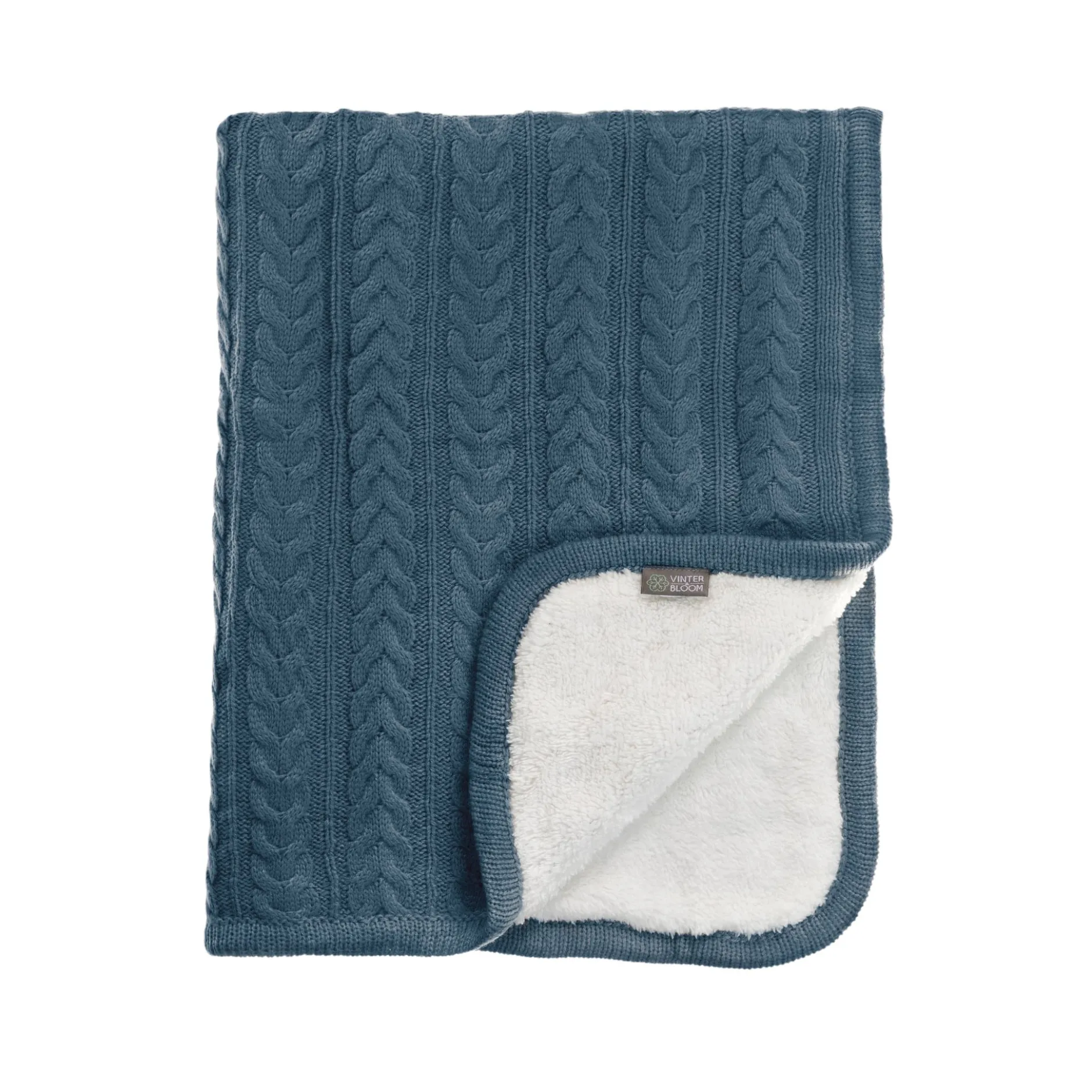 Vinter & Bloom Filt Cuddly Storm Blue